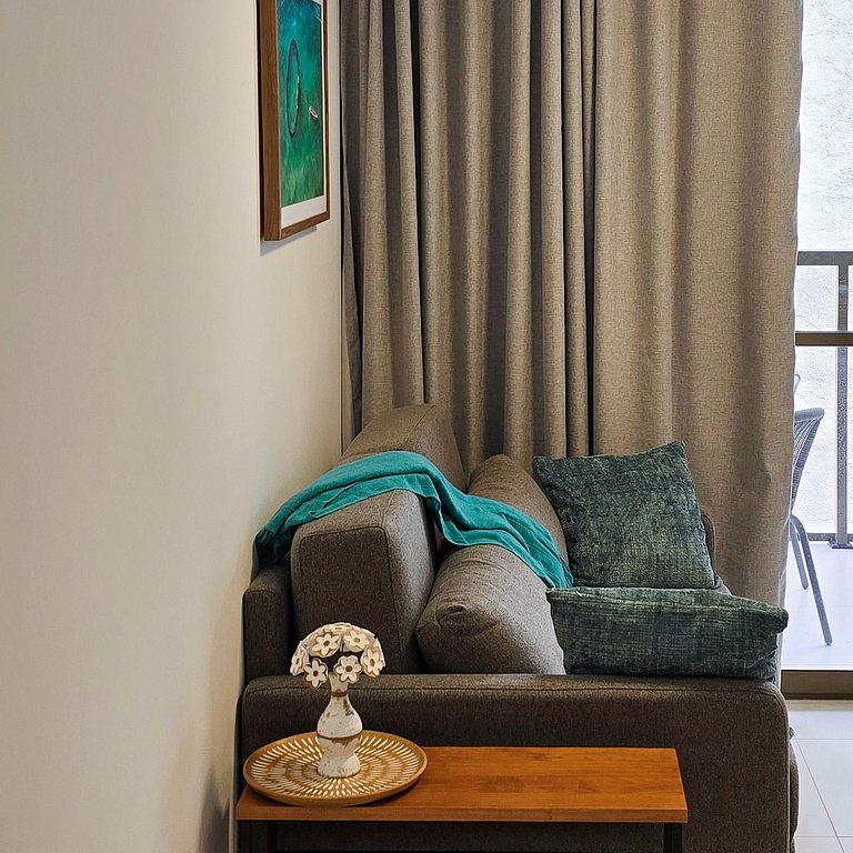 1km do Carnaval, Barra | Ar-cond. | 6x S/ Juros!