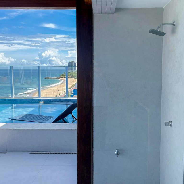 Piscina no Rooftop | A 5min do Largo das Baianas