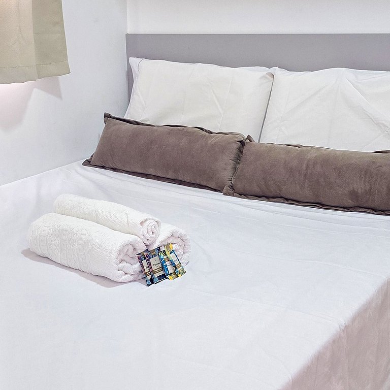 250m da Praia | Ar-cond. | 01 Vaga | 6x S/ Juros!