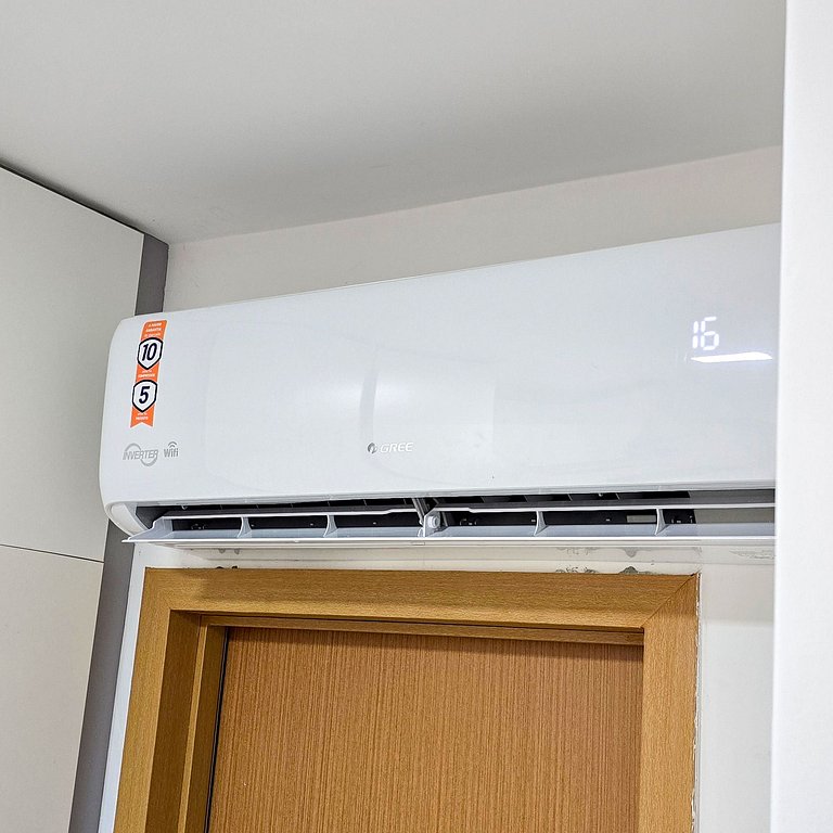 250m da Praia | Ar-cond. | 01 Vaga | 6x S/ Juros!