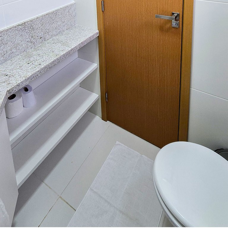 250m da Praia | Ar-cond. | 01 Vaga | 6x S/ Juros!