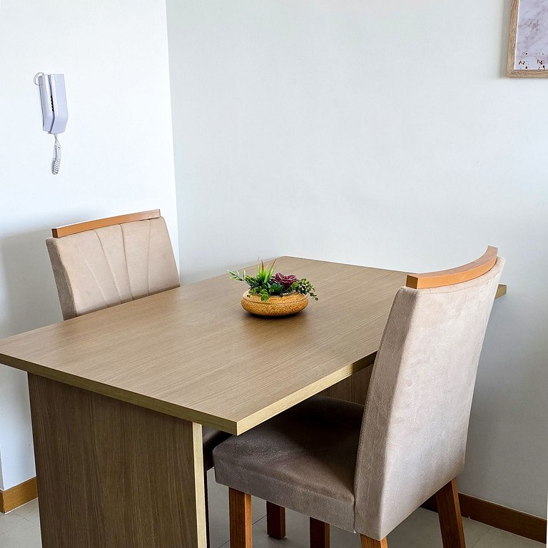 250m da Praia | Ar-cond. | 01 Vaga | 6x S/ Juros!