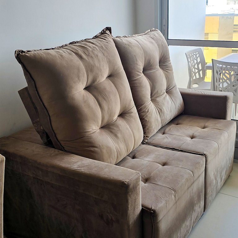 250m da Praia | Ar-cond. | 01 Vaga | 6x S/ Juros!