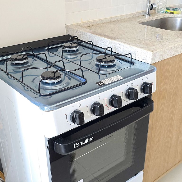 250m da Praia | Ar-cond. | 01 Vaga | 6x S/ Juros!