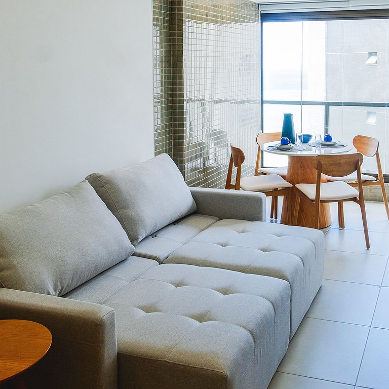 Seja o Primeiro Hóspede | Apê Completo | Vista mar