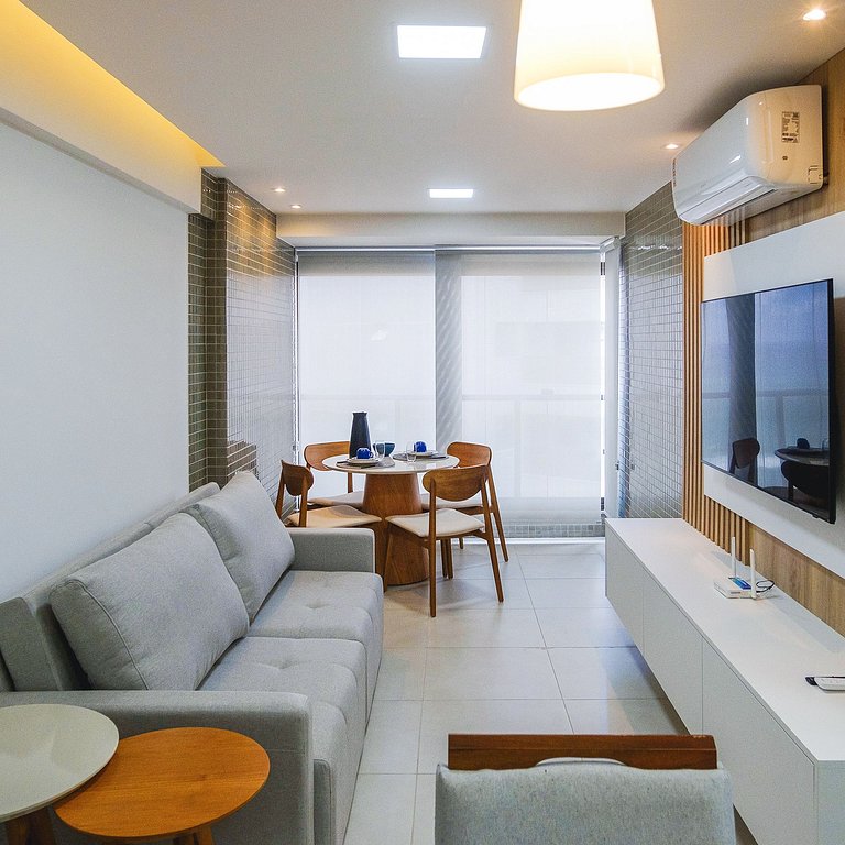 Seja o Primeiro Hóspede | Apê Completo | Vista mar