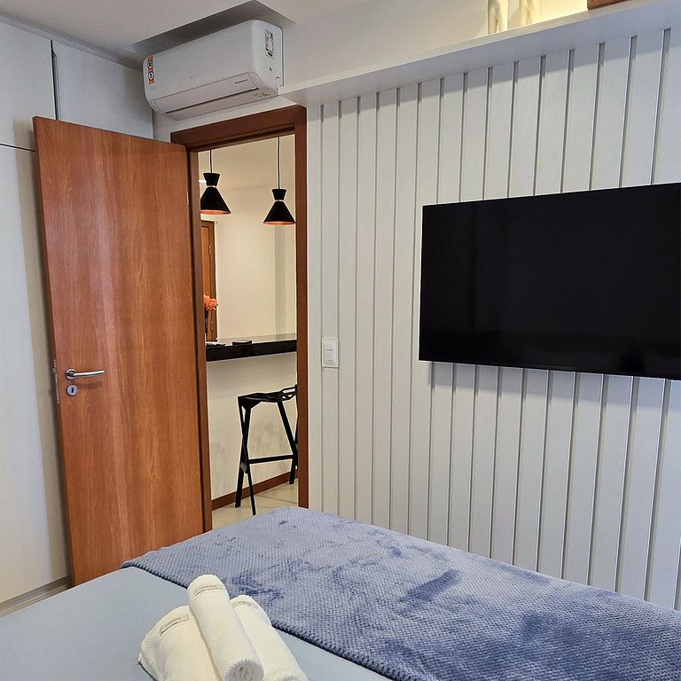 Apê Novo Completo | Perto da Praia da Barra