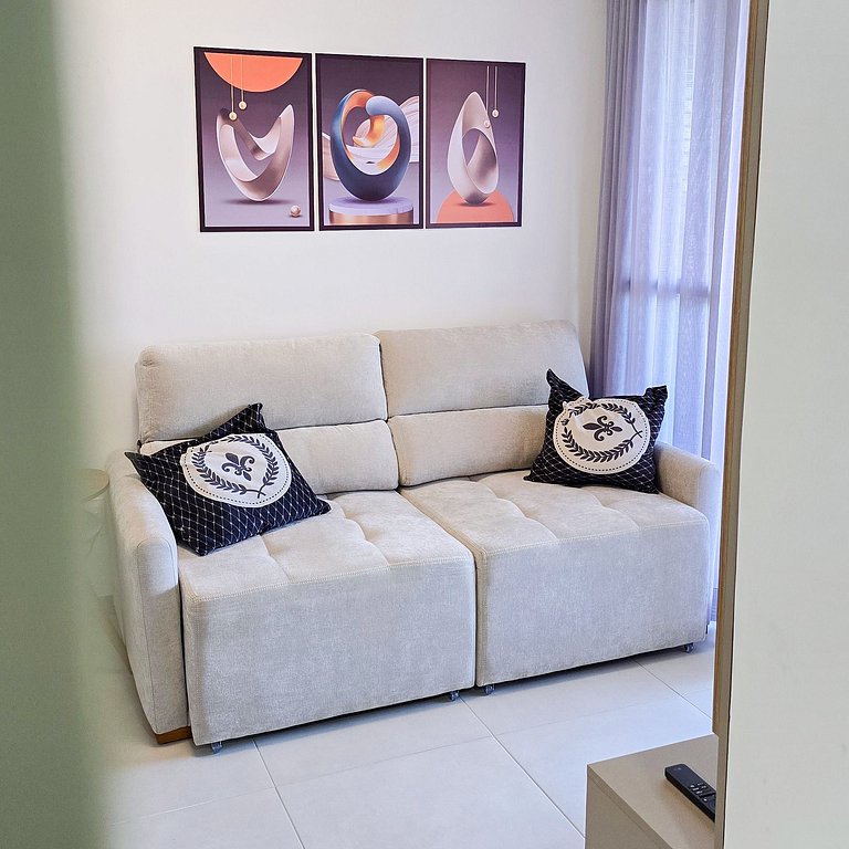 Seja o Primeiro Hóspede | Apê Completo | Vista Mar